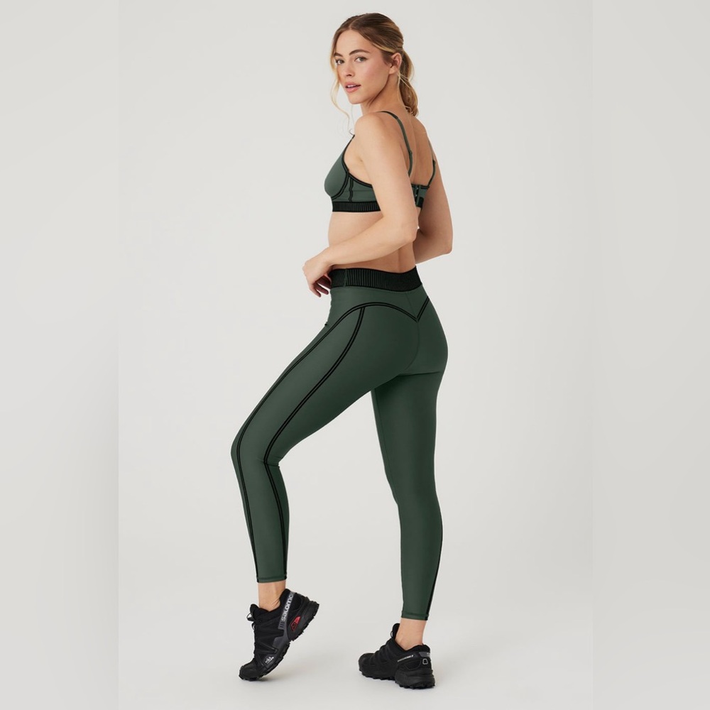 Alo Airlift High Waist 7/8 Line Up Legging Dark Cactus